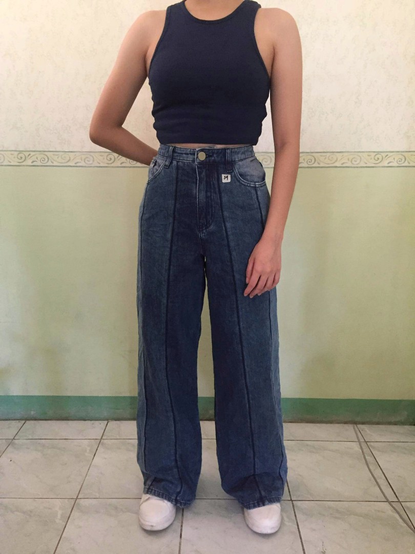 Unique Baggy Pants, Women's Fashion, Bottoms, Jeans on Carousell