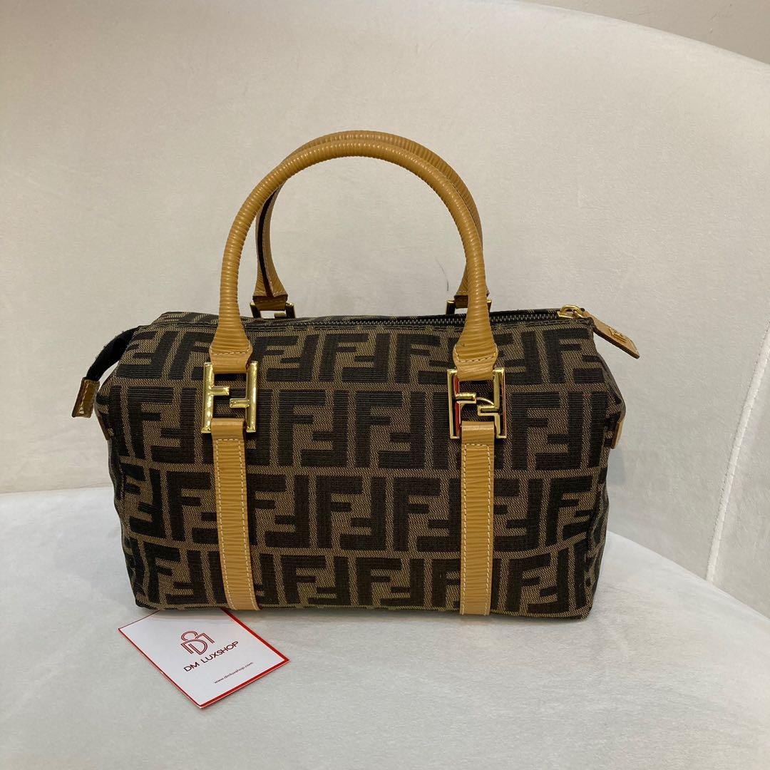 Vintage Fendi Zucca Boston Bag