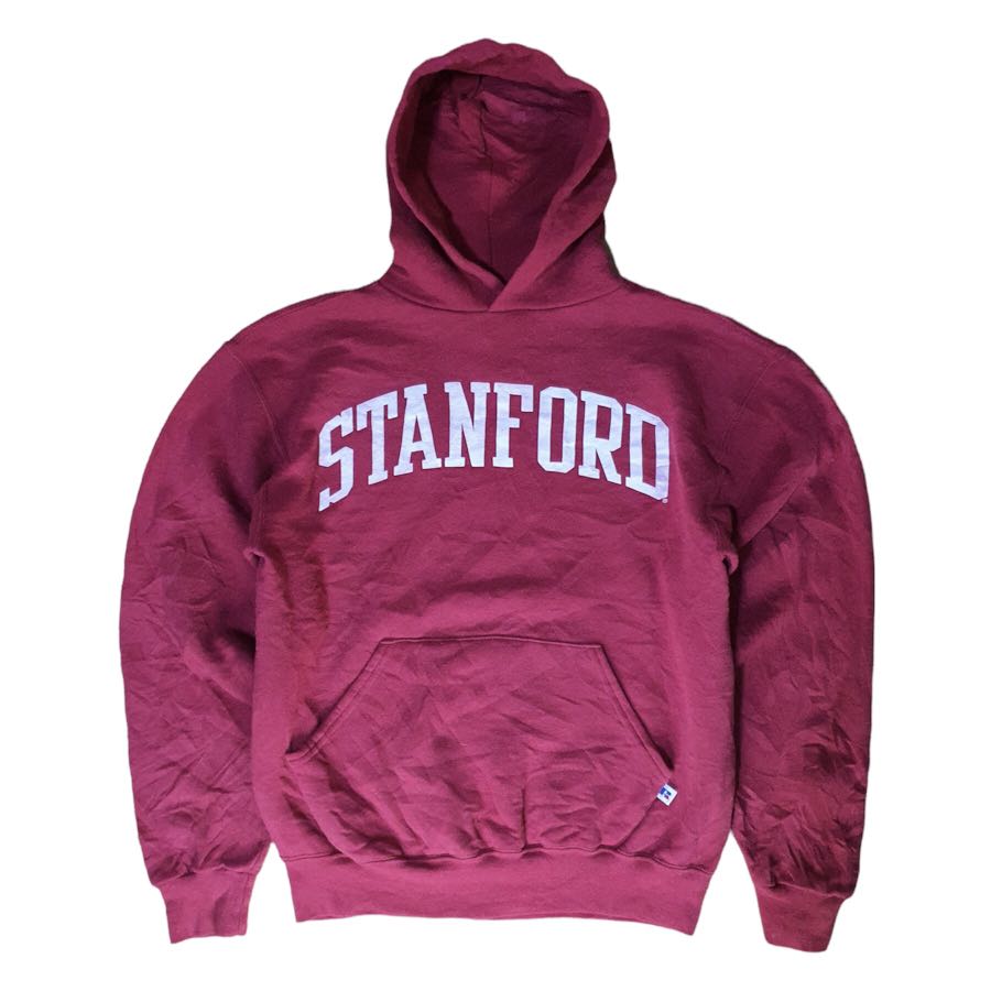 Vintage Russell Athletic Stanford University Hoodie Sweatshirt Made in USA