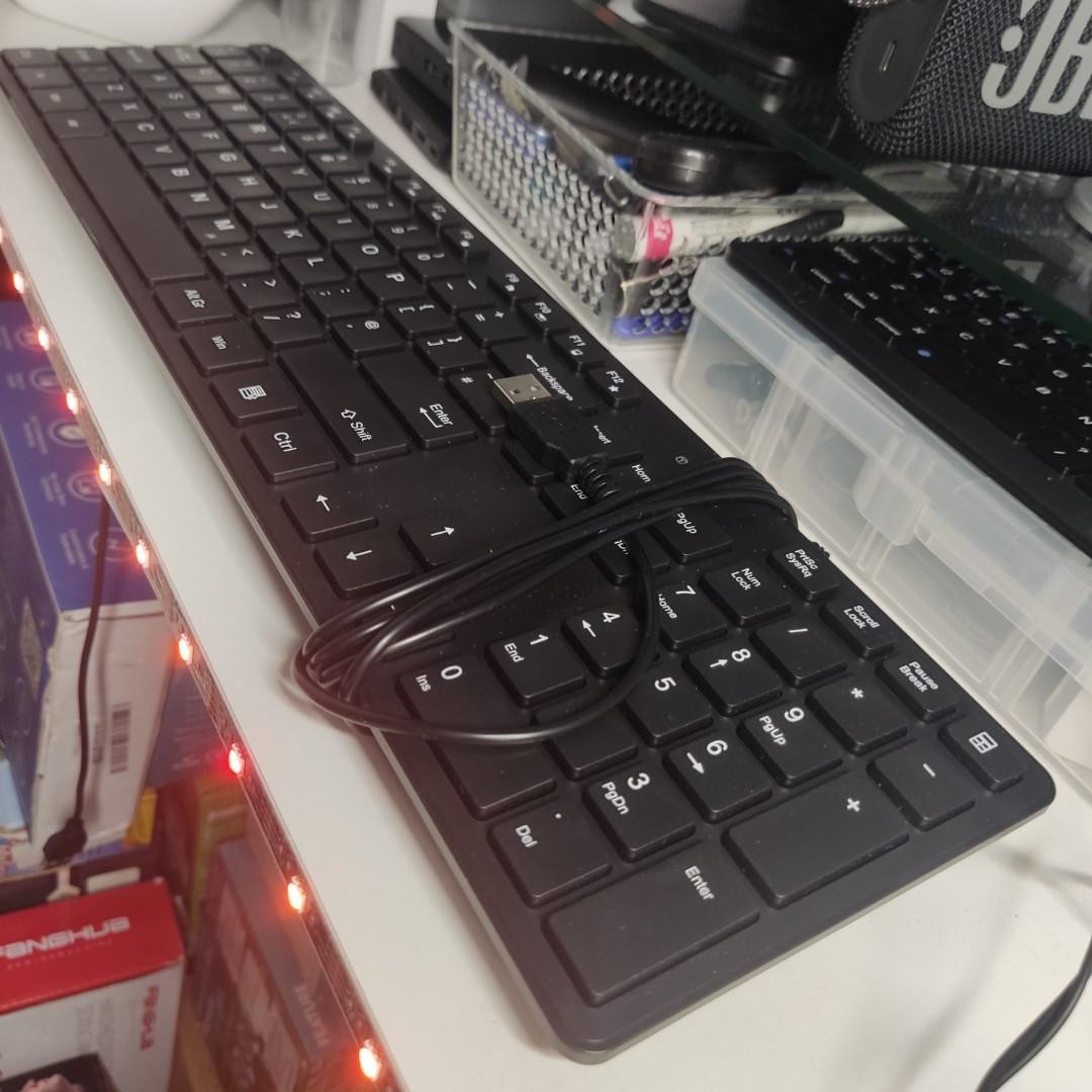 Wired USB PLUG AND PLAY COMPUTER LAPTOP NOTEBOOK KEYBOARD, Computers