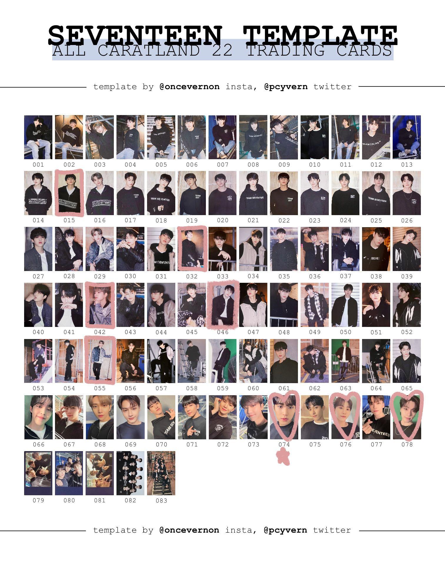 wts / wtt] Seventeen Caratland 2022 Trading Cards, Hobbies