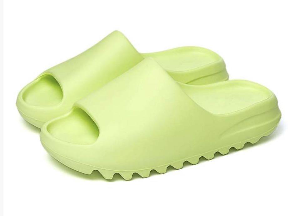 Yeezy Slide “Glow Green” (Restock 2022), Men's Fashion, Footwear