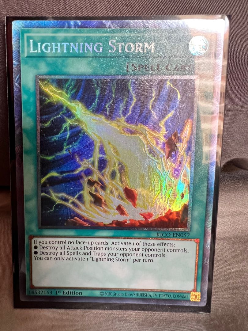 Yugioh Lightning storm collector rare, Hobbies & Toys, Memorabilia