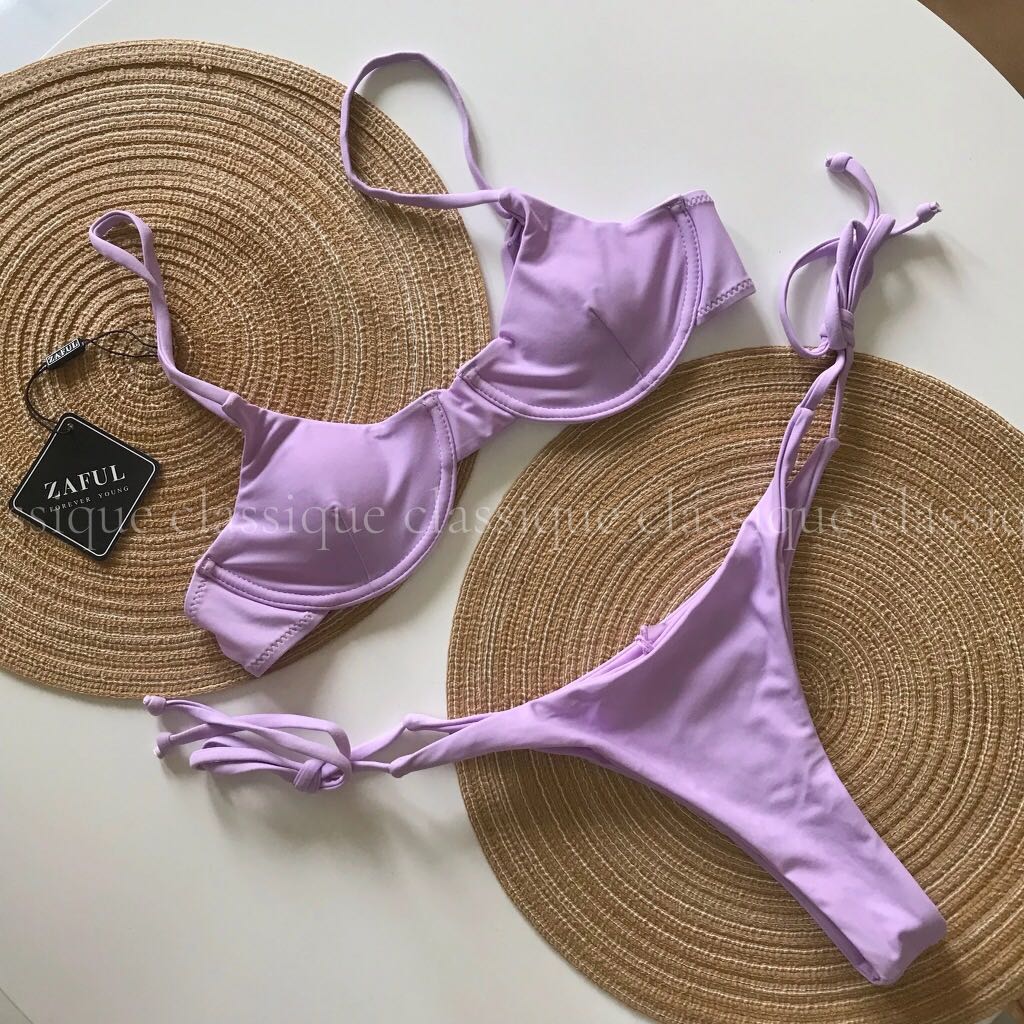 ZAFUL Purple Swimsuit Women s Fashion Swimwear Bikinis