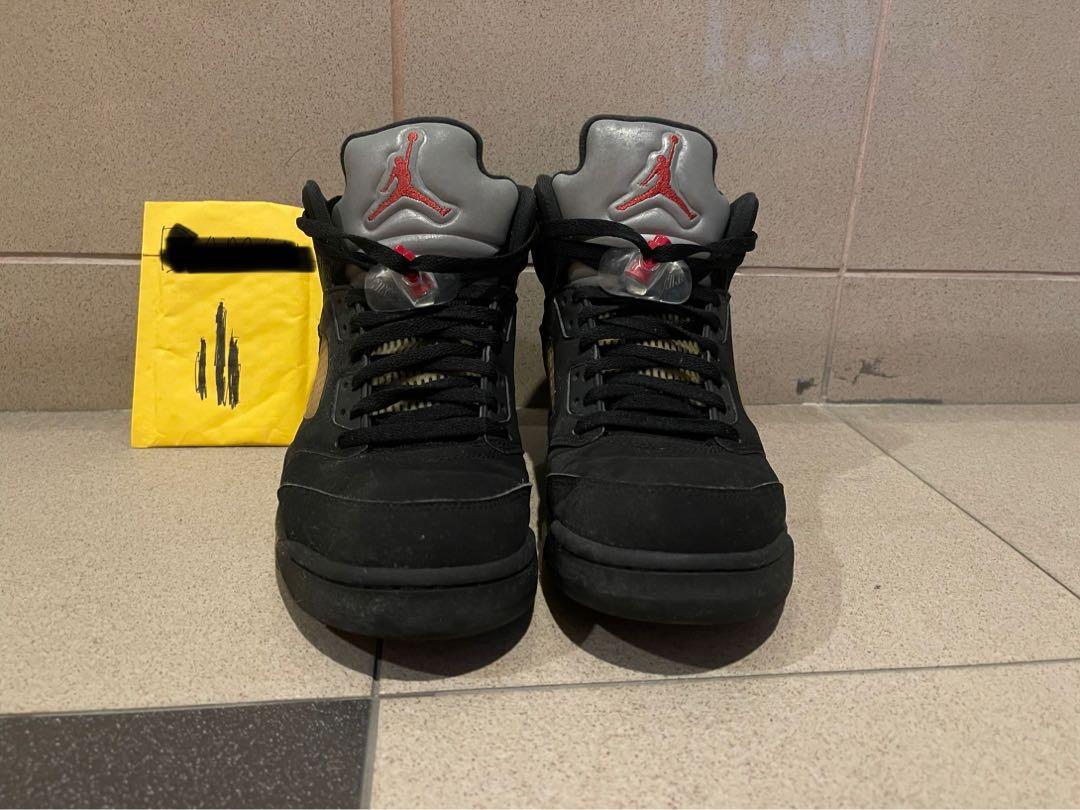 air jordan retro 5 black metallic silver