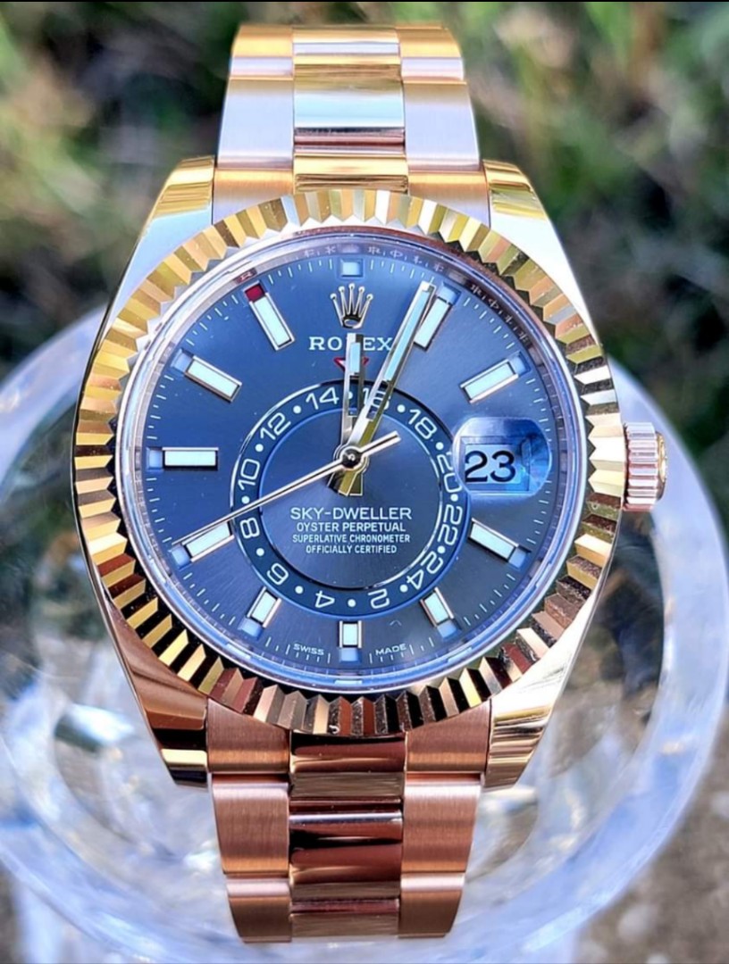 2021 Rose Gold Rolex Sky-Dweller 