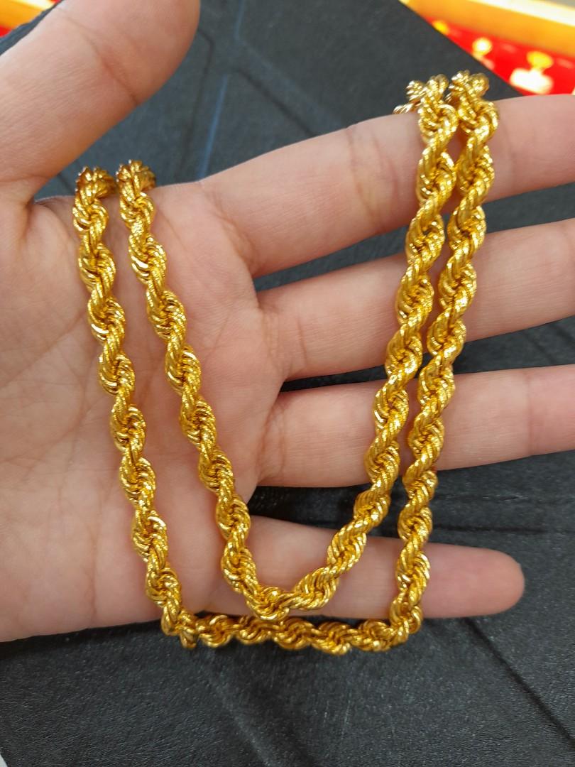 916 Gold Rope chain (Installment), Women's Fashion, Jewelry & Organisers,  Necklaces on Carousell