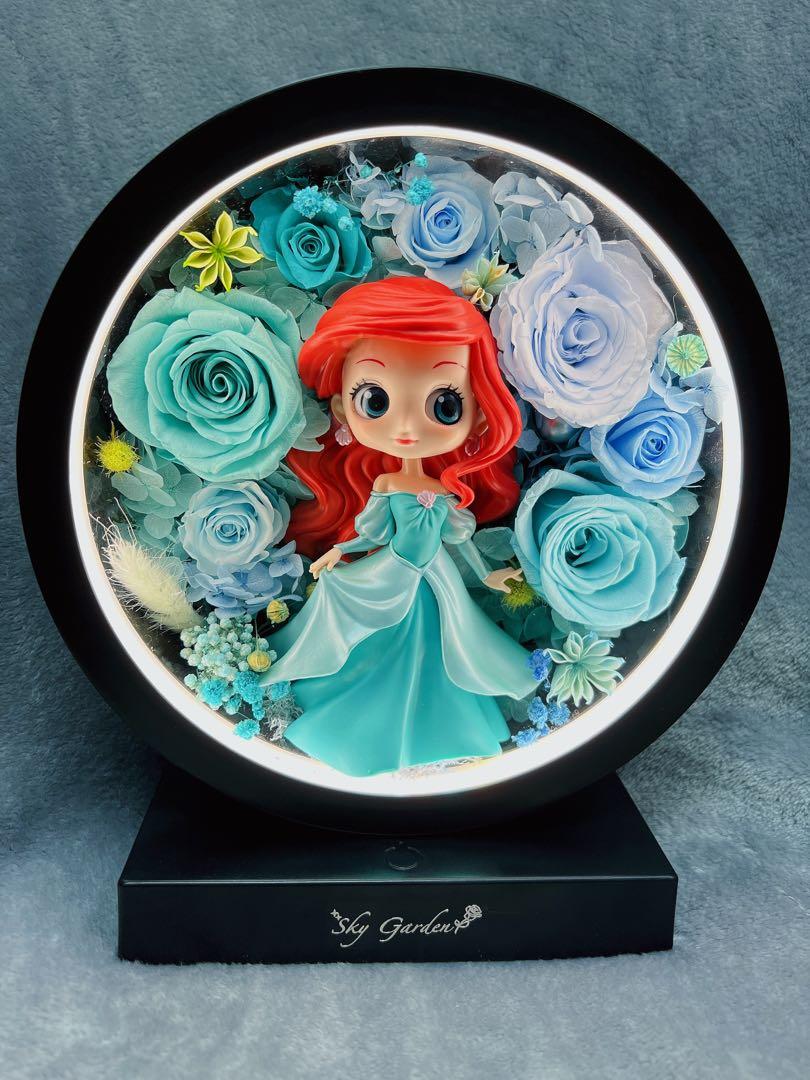 美人魚小魚仙小夜燈燈永生花玫瑰保鮮花花束繡球花花生日禮物情侶閨蜜畢業母親七夕情人節聖誕聖誕節聖誕禮物結婚禮物女朋友男朋友情人節禮物母親節母親節禮物 興趣及遊戲 手作 自家設計 文具及工藝