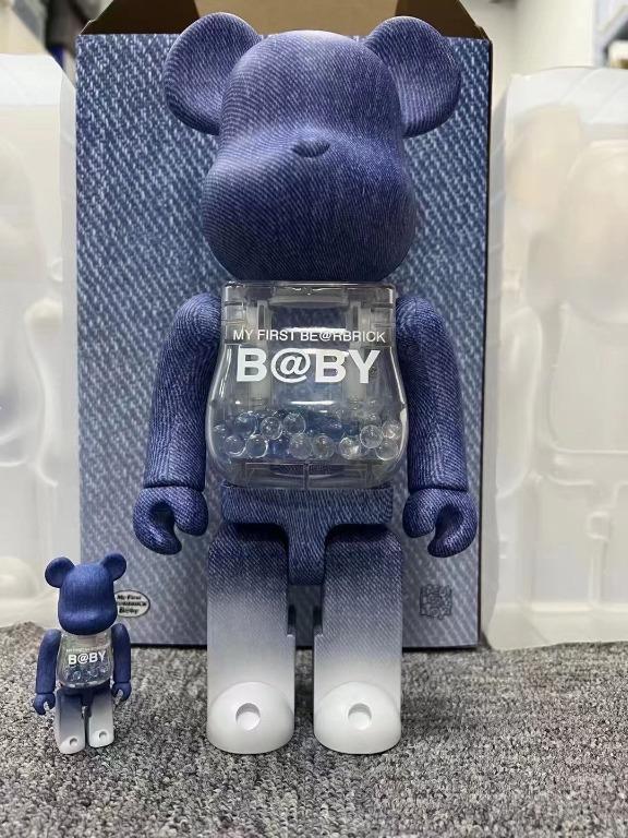 全新現貨BEARBRICK x INNERSECT 展會限定牛仔baby 牛仔千秋400%+100