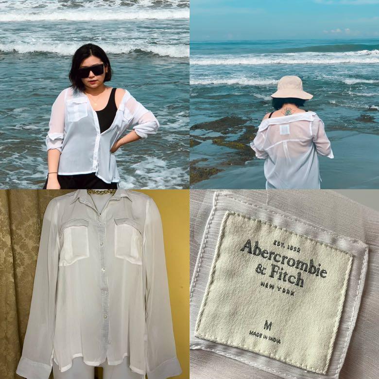 Abercrombie & Fitch White Sheer Top (Category: Longsleeves) located in Quezon City. Submitted by 4castle (Listing ID 1161301362, Image 1). Description: .