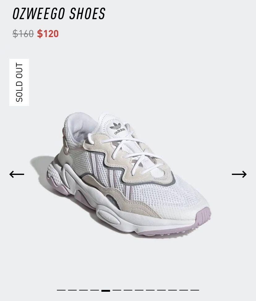 White ozweego shop sneakers