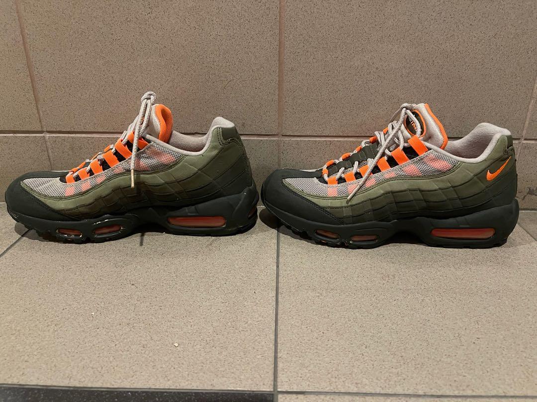 Air max 95 - sale men's string/total orange/neutral olive