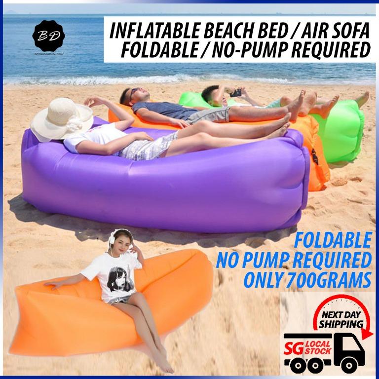 Air filled clearance beach bed
