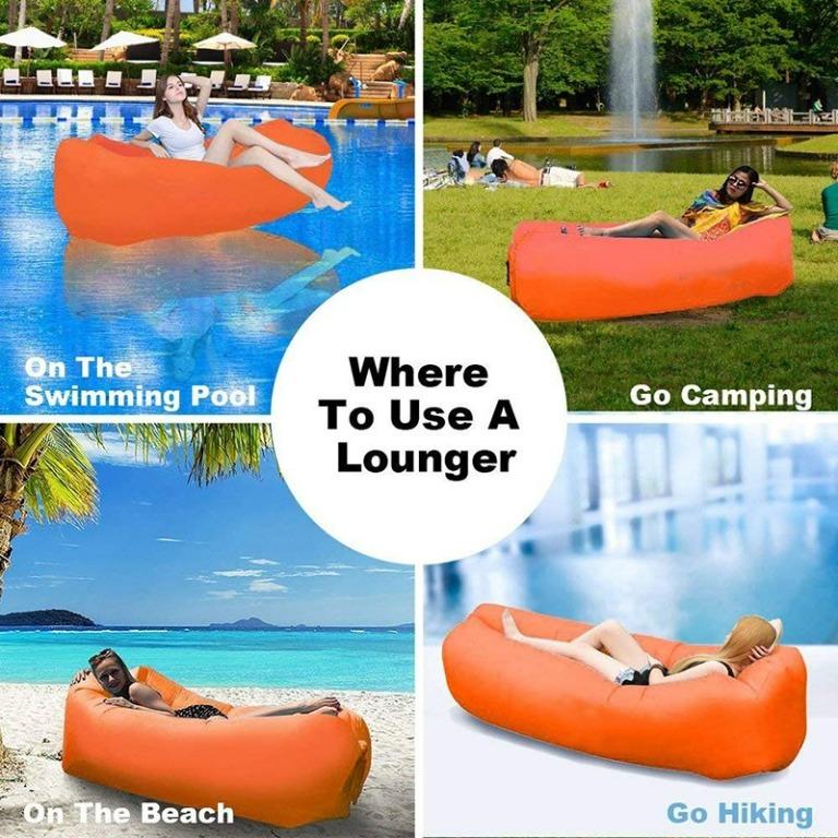 Inflatable beach bed hotsell