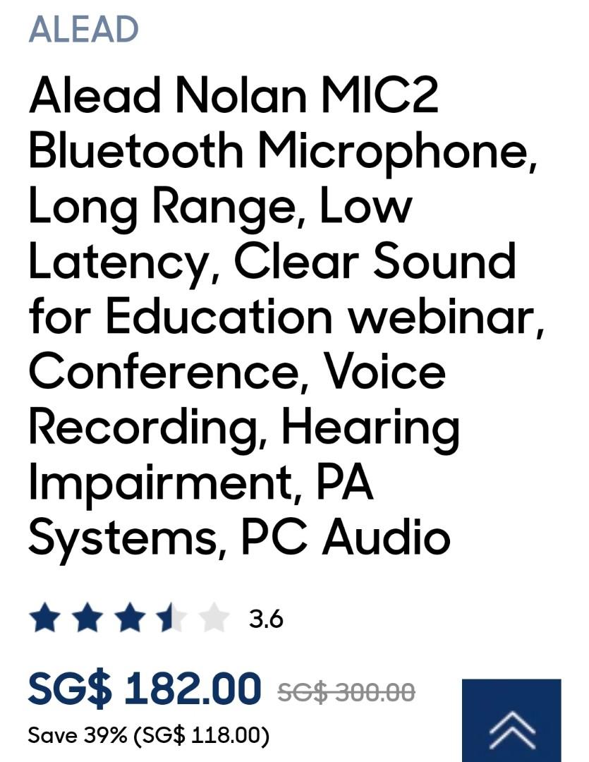Alead bluetooth microphone hot sale