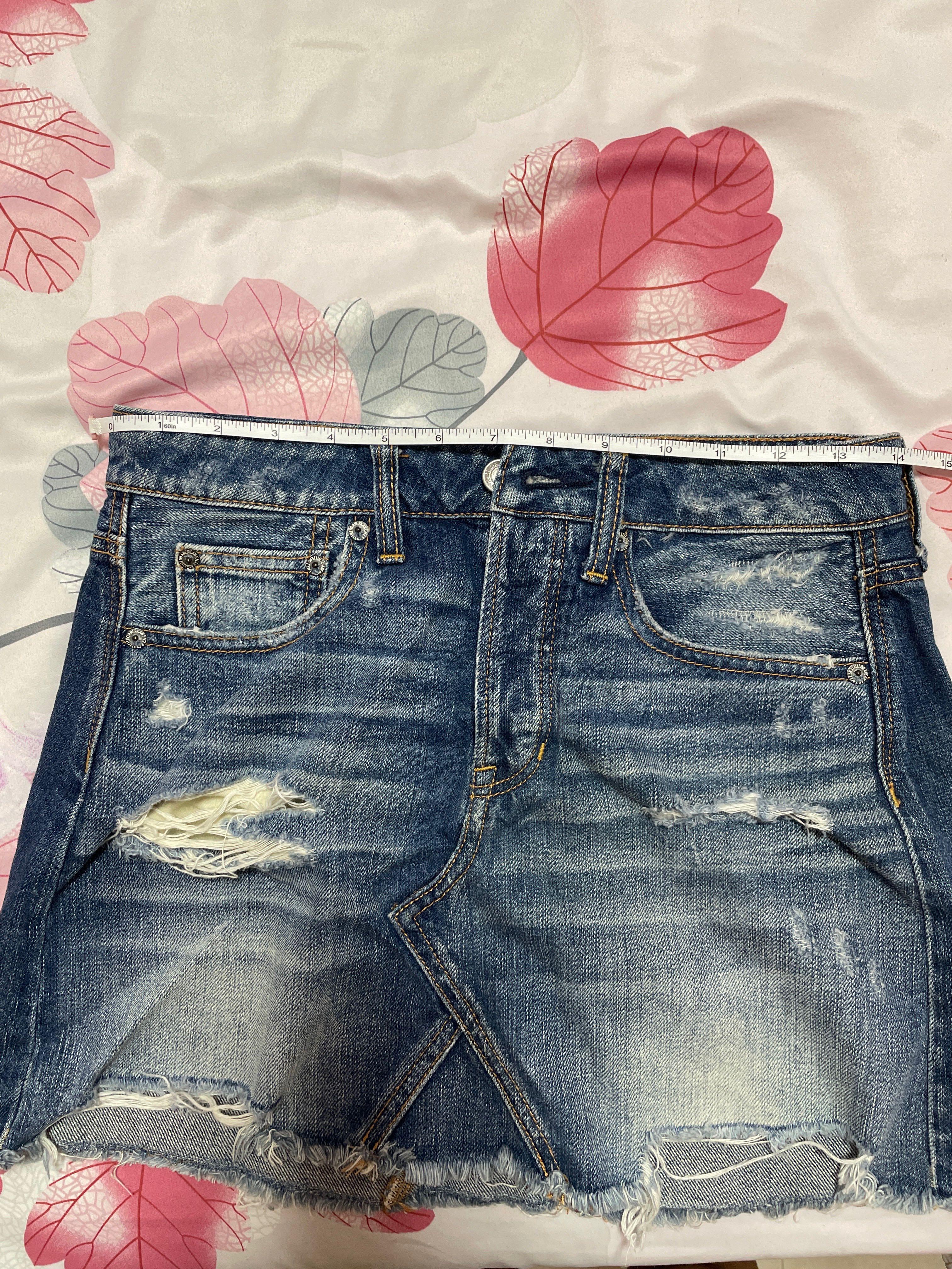American eagle 2024 pink denim skirt