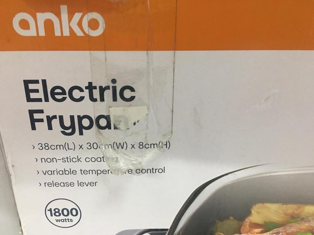 Anko Electric Fry Pan, TV & Home Appliances, Kitchen Appliances, Fryers on Carousell