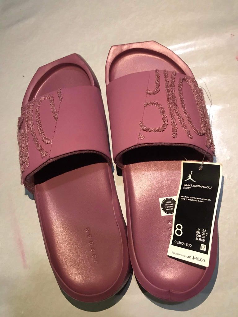 Authentic jordan slides for women🔥, Men's Fashion, Footwear, Slippers u0026  Slides on Carousell