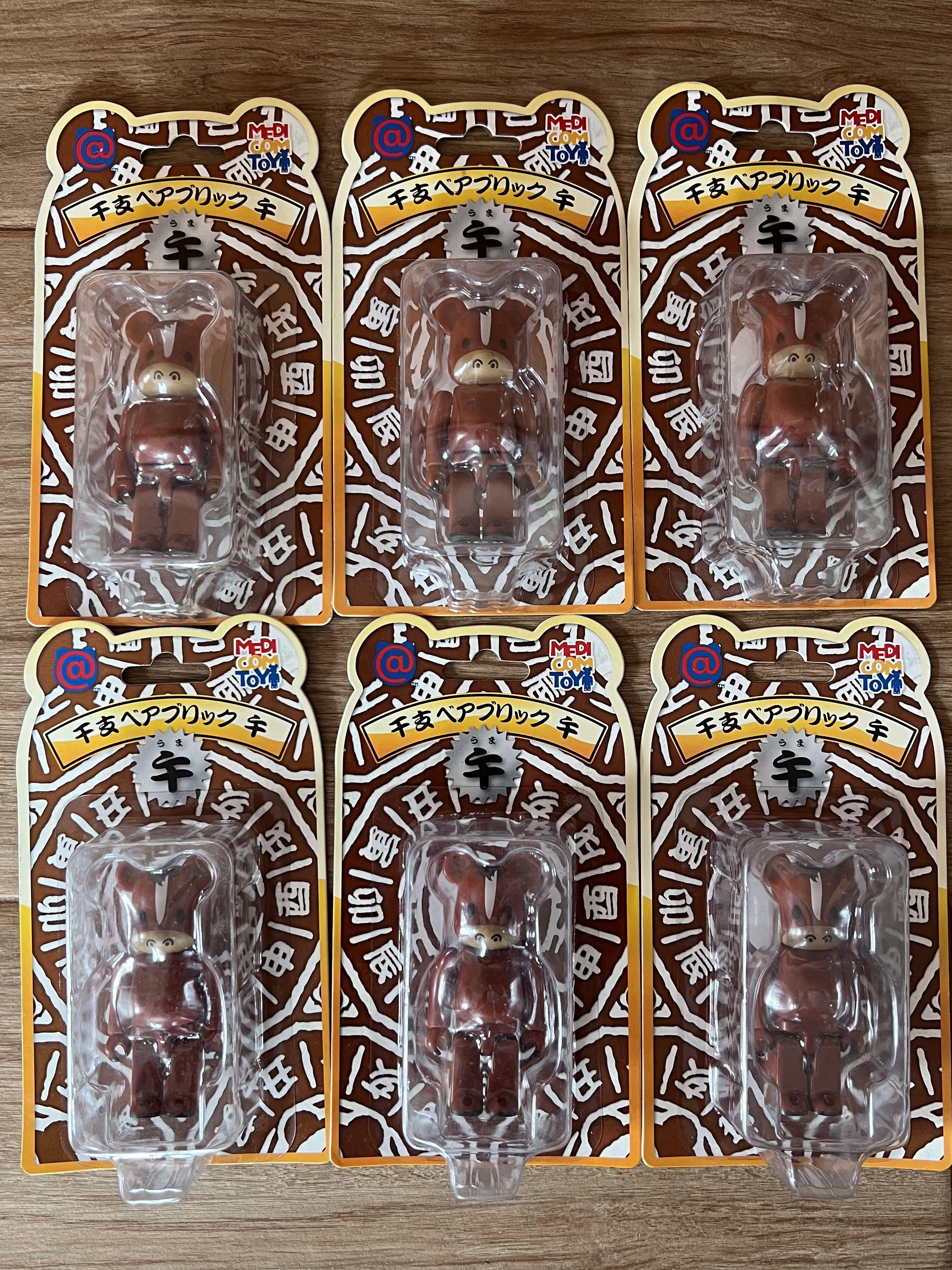 BE@RBRICK 干支午100% BEARBRICK 十二生肖馬年非400% 1000%, 玩具收藏 