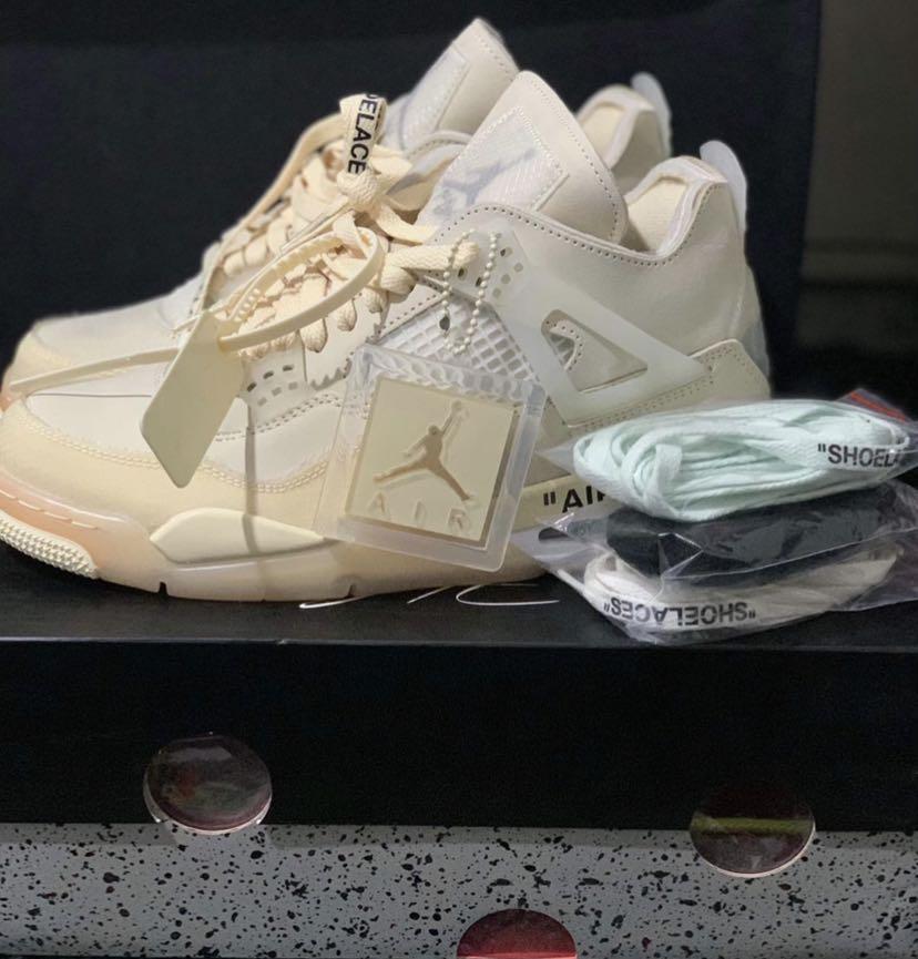 jordan 4 off white laces