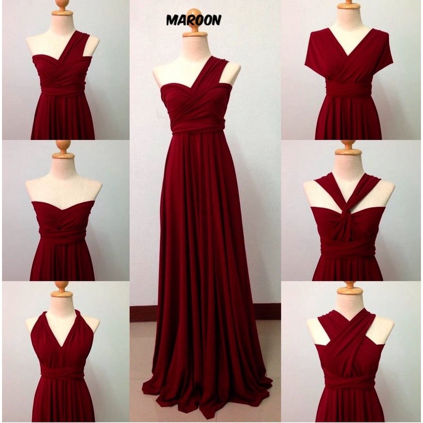 Infinity dress on sale color red