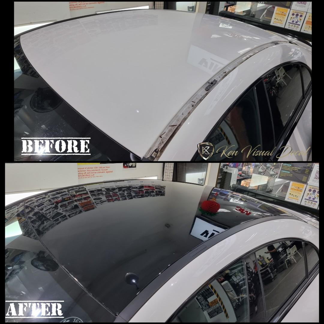 Car Wrap Roof wrap High Gloss Black, Car Accessories, Car