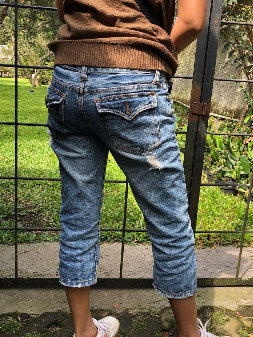 Celana ripped jeans NEW PRELOVED 