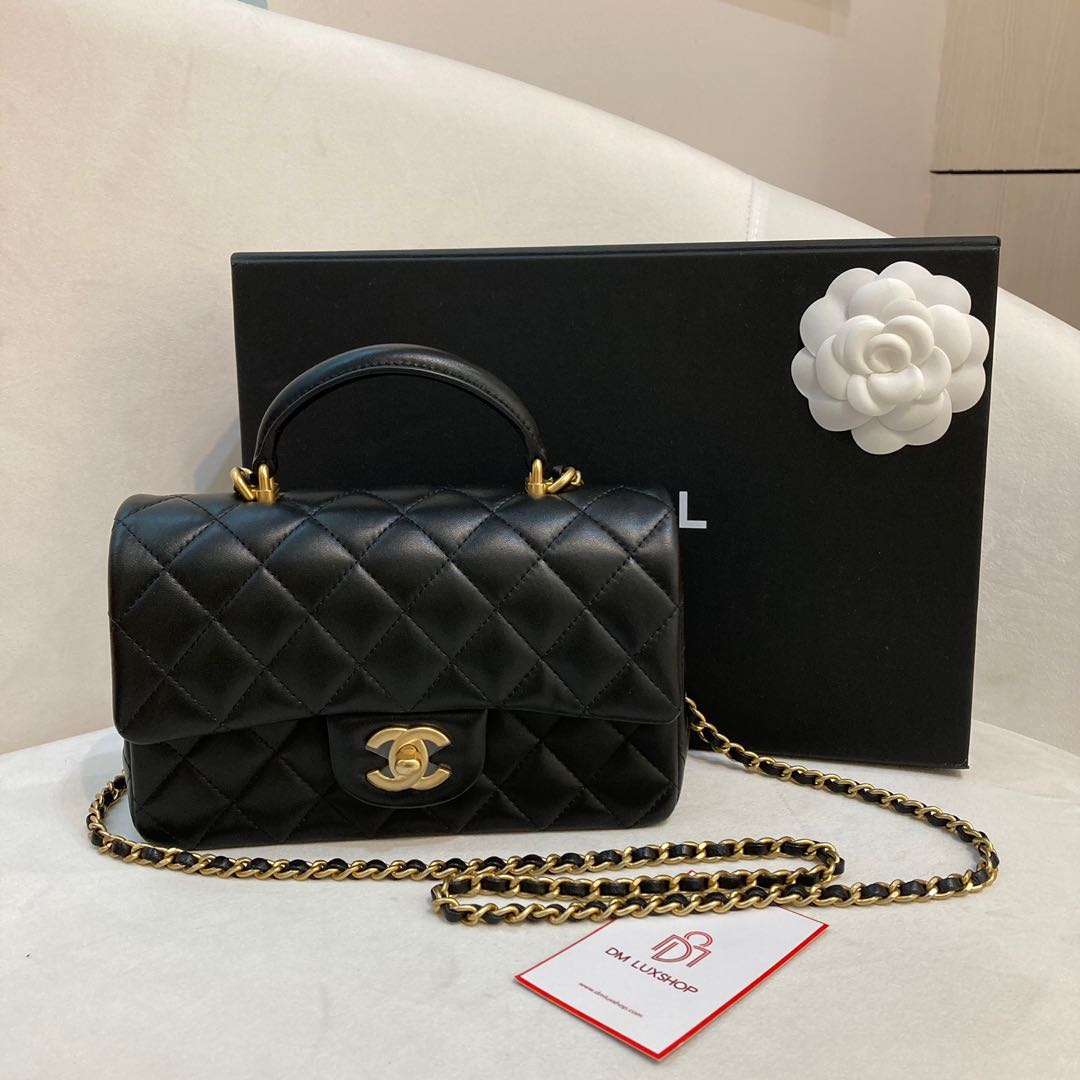 Chanel Mini cf handle, Luxury, Bags & Wallets on Carousell
