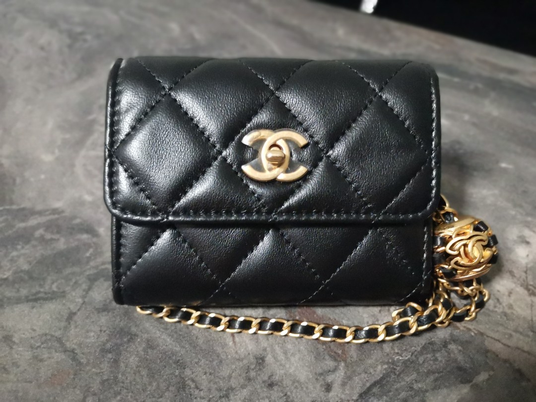 Chanel Pearl Crush woc wallet on chain clutch pouch belt bag BELOW