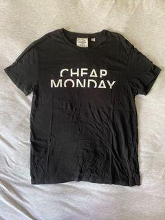 西班牙購入 Cheap Monday 黑色 Logo 短袖 T 恤