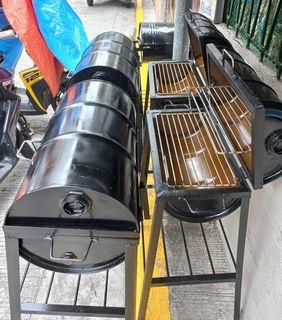 COD - Barrel Charcoal Griller with Metal Drum Cover and Stand (Ihawan, Fish Griller, Meat Griller))