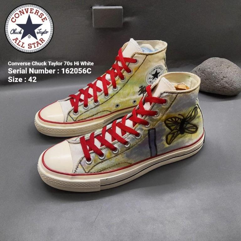 Converse 162056C Chuck Taylor 70s High White Painting Size 42