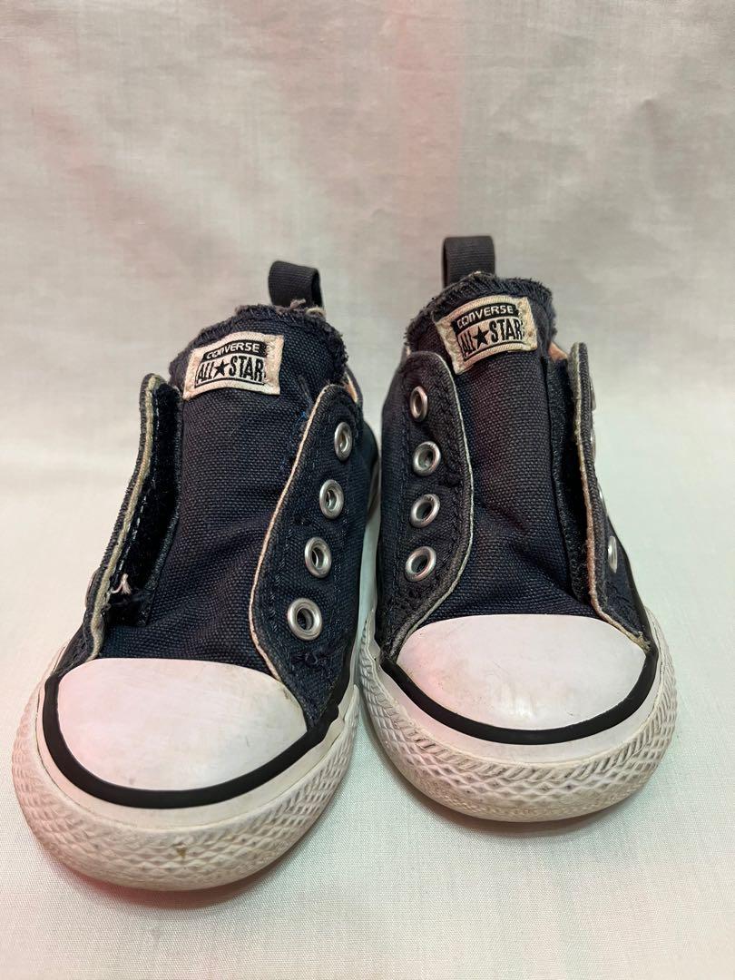 Childrens converse store no laces