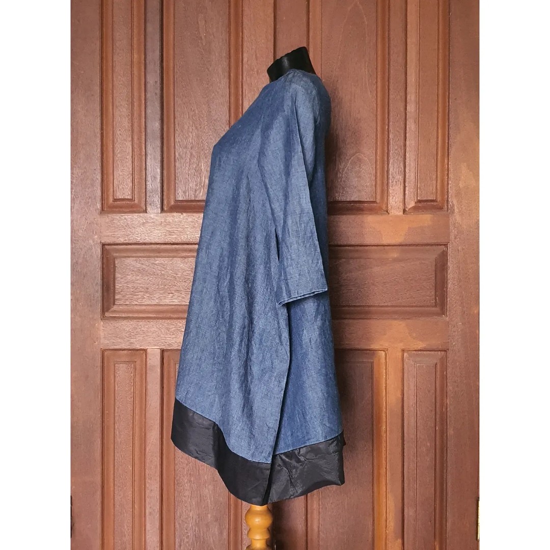 denim a line dress