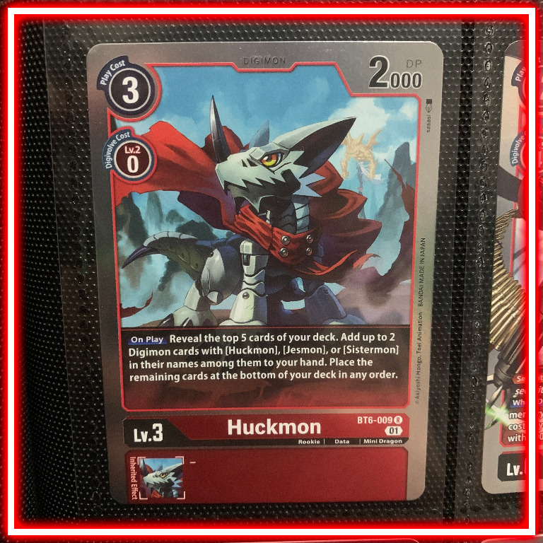 Digimon English TCG Huckmon BT6009 R Rare Card, Hobbies & Toys, Toys