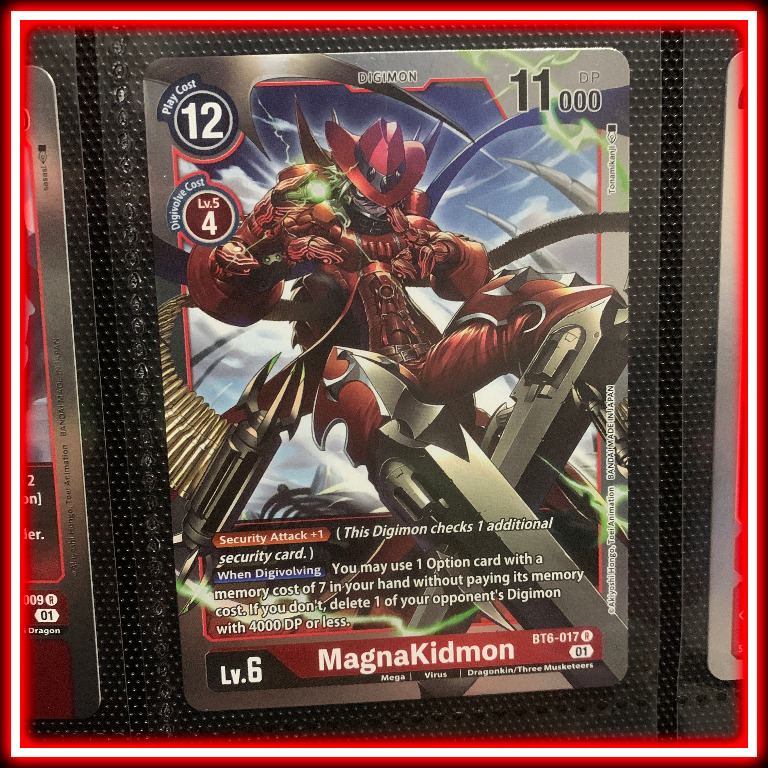 Digimon English TCG MagnaKidmon BT6017 R Rare Card, Hobbies & Toys