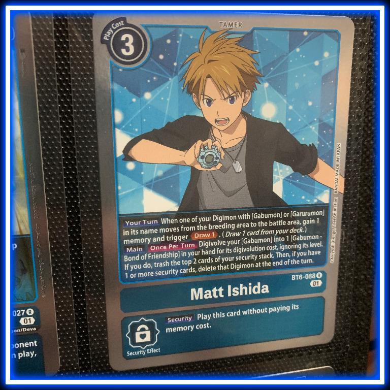 Rare ENGLISH BT1-086 Matt Ishida Digimon TCG 2020