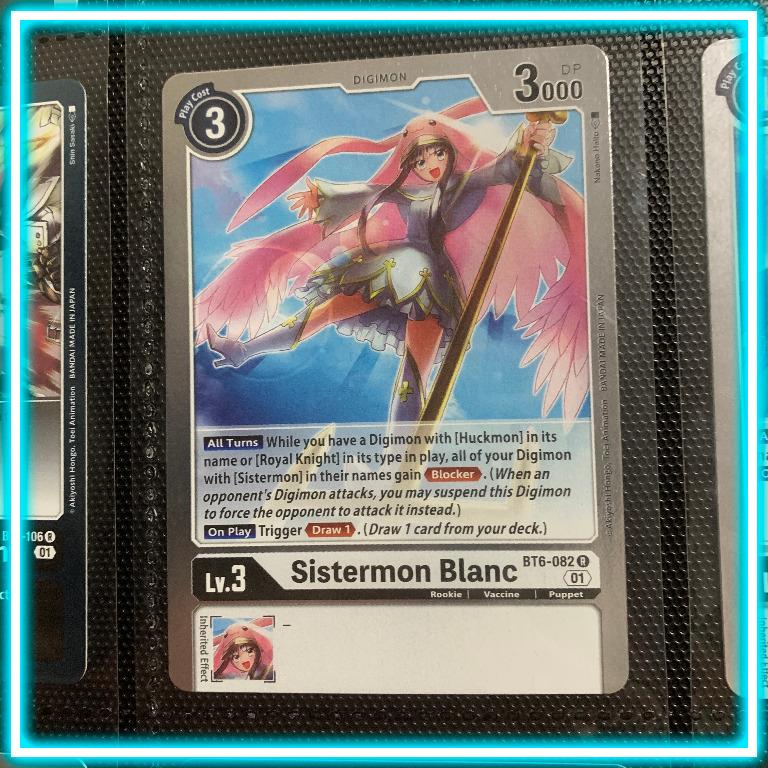 Digimon English TCG - Sistermon Blanc BT6-082 R Rare White Card, Hobbies &  Toys, Toys & Games on Carousell