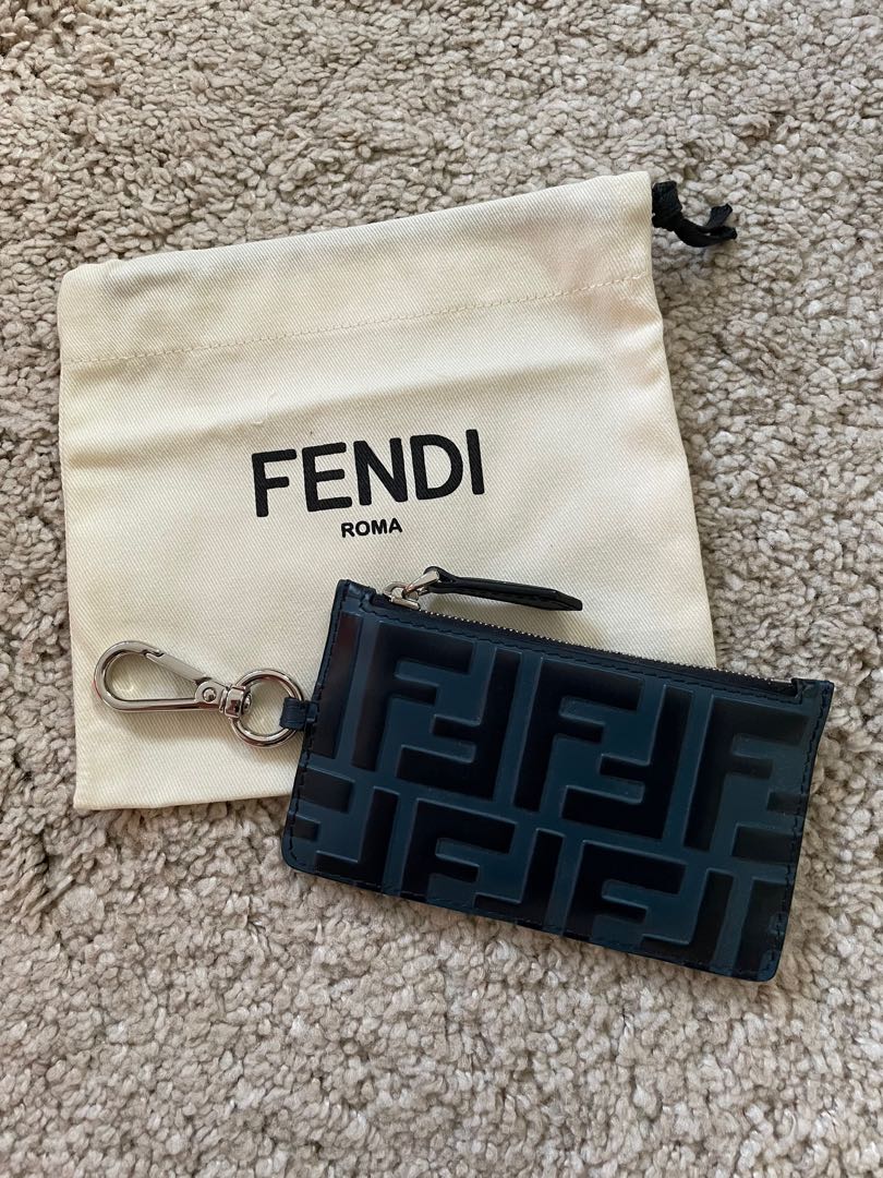 Fendi card cheap holder keychain