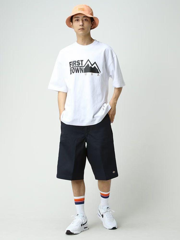 FIRST DOWN FDUSA S S TEE COTTON JERSEY T shirt