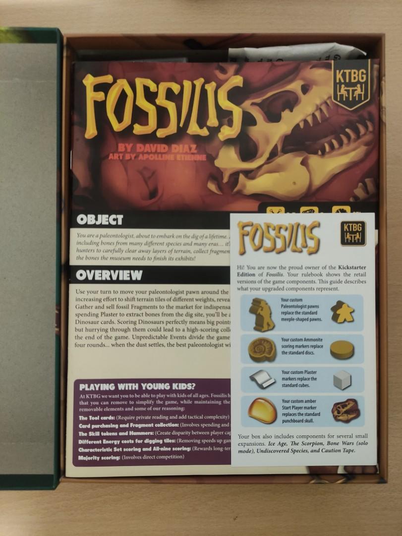 Fossilis (Kickstarter version) board game board game, Hobbies & Toys