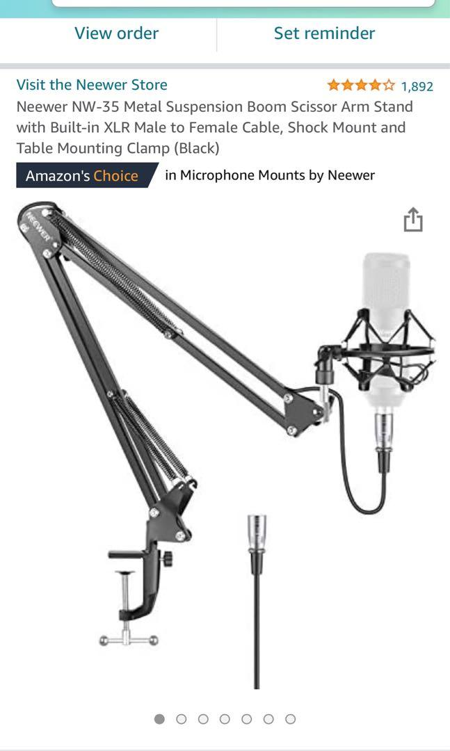 FULL SET AudioTechnica AT2020USB+ Condenser USB Microphone, WITH POP