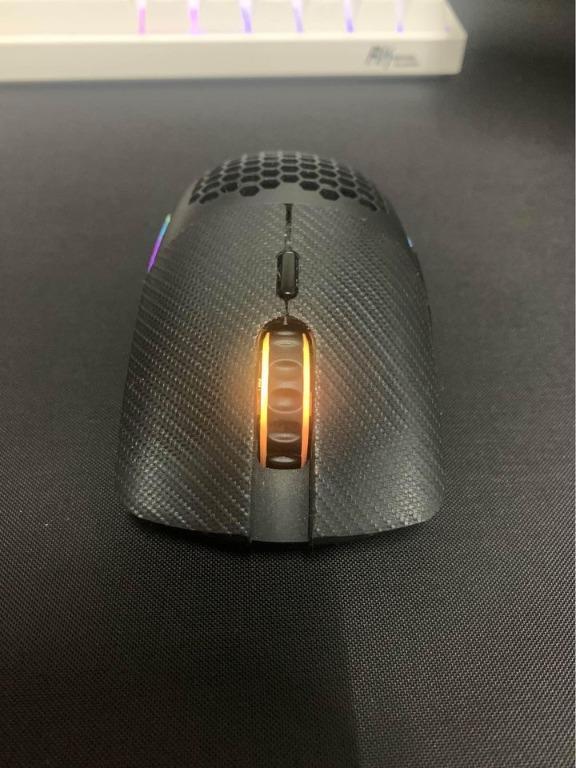 Glorious Mode O wireless (Matte Black) upgraded with Mouse Grip Tape