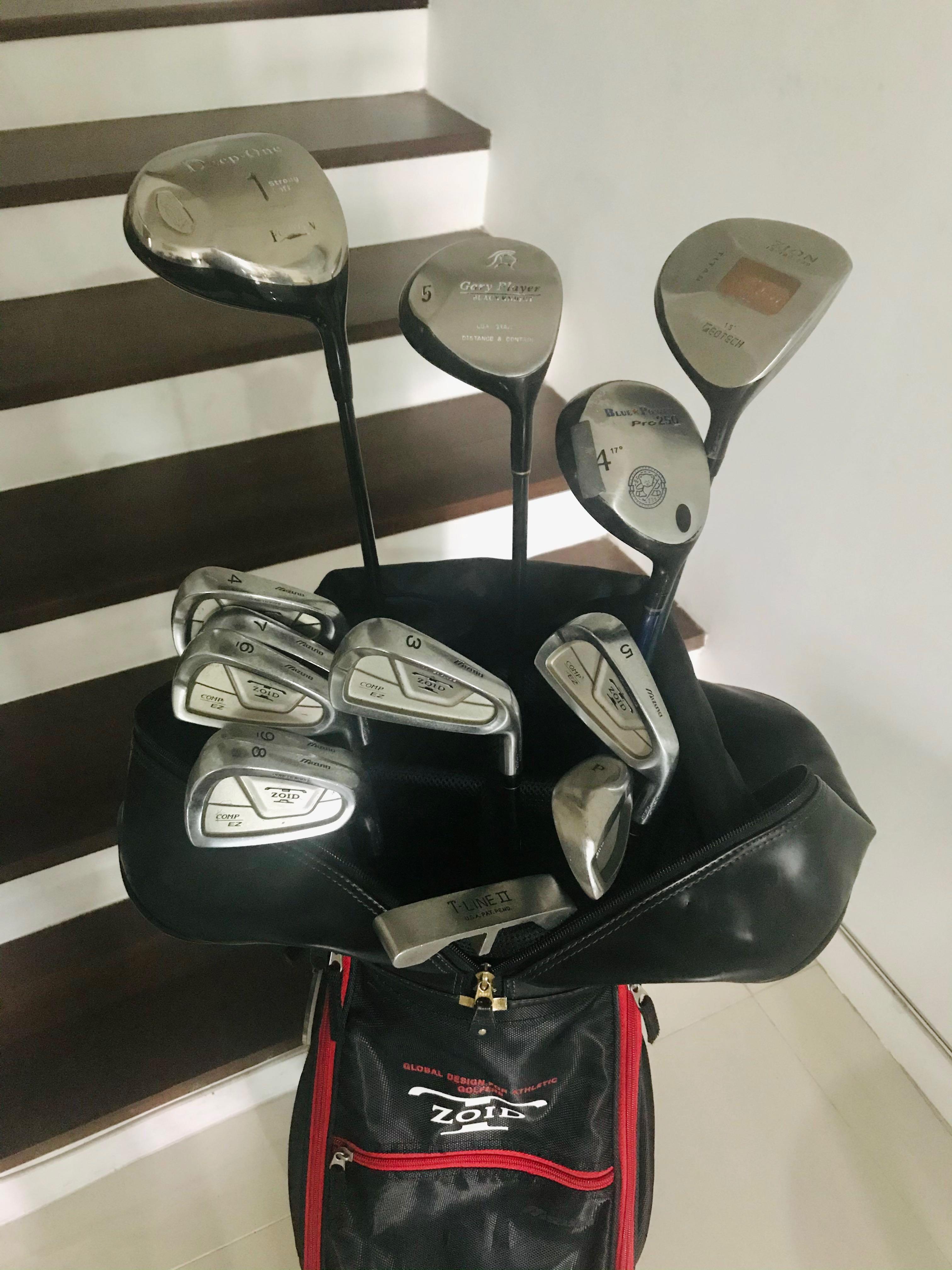 Golf Set Driver Fourteen, Mizuno Tzoid Iron 8pcs, Wood 3 Geotech