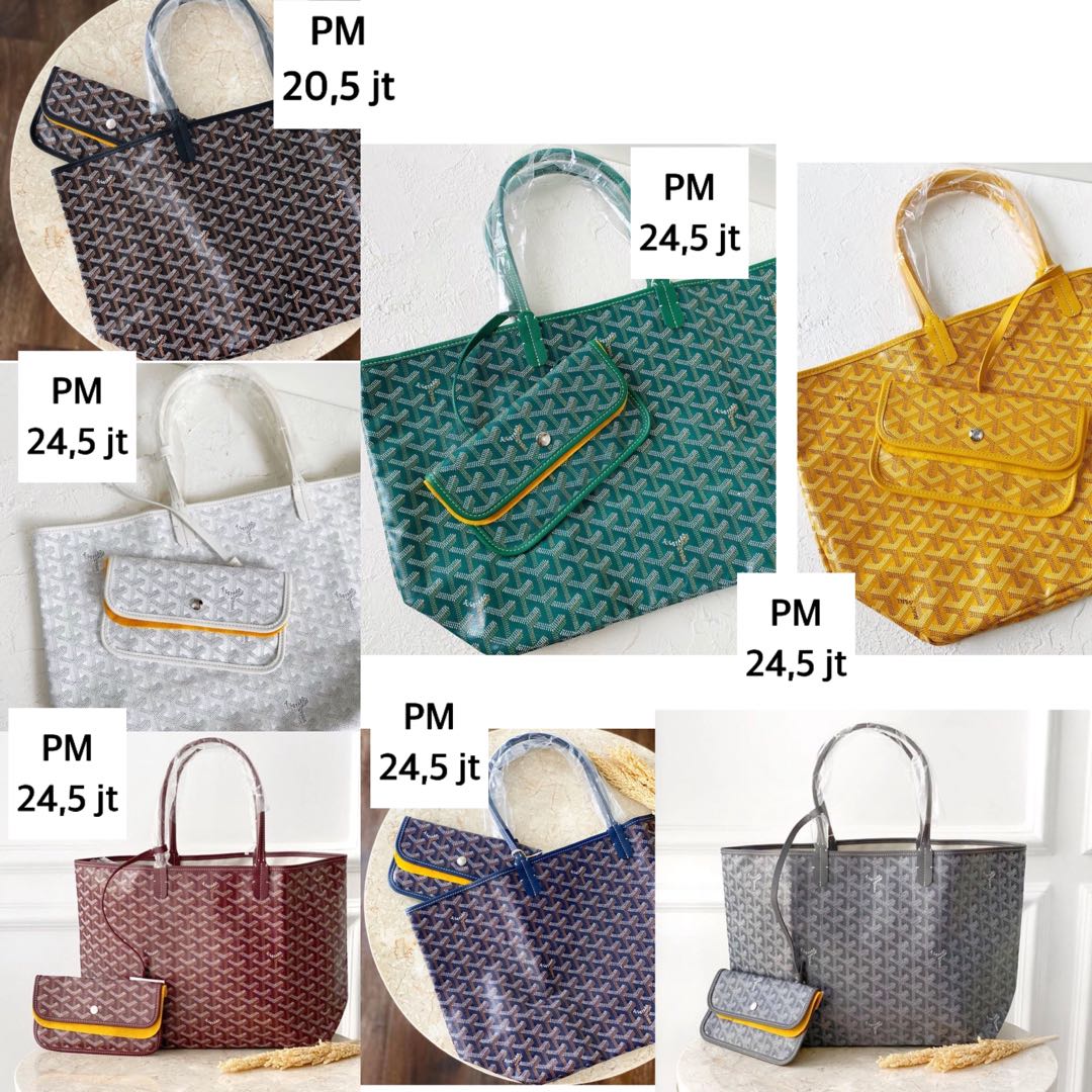 TRAVEL BAG MOTIF GOYARD, Barang Mewah, Tas & Dompet di Carousell