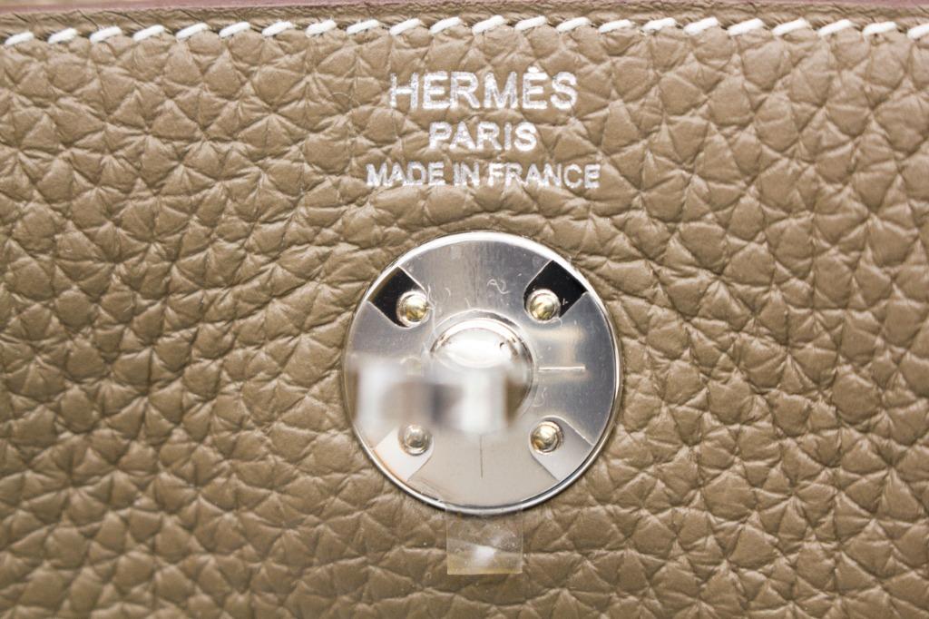 HERMES H079086 MINI LINDY TAURILLON CLEMENCE SHOULDER BAGS PHW