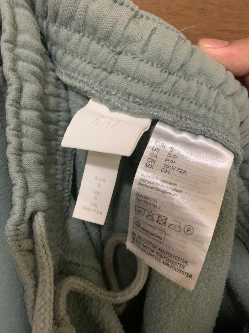 h&m green sweatpants (Category: Other Bottoms) located in Paranaque City. Submitted by _decluttered (Listing ID 1161387993, Image 2). Description: — mop : gcash — mod : sco/ggx .
