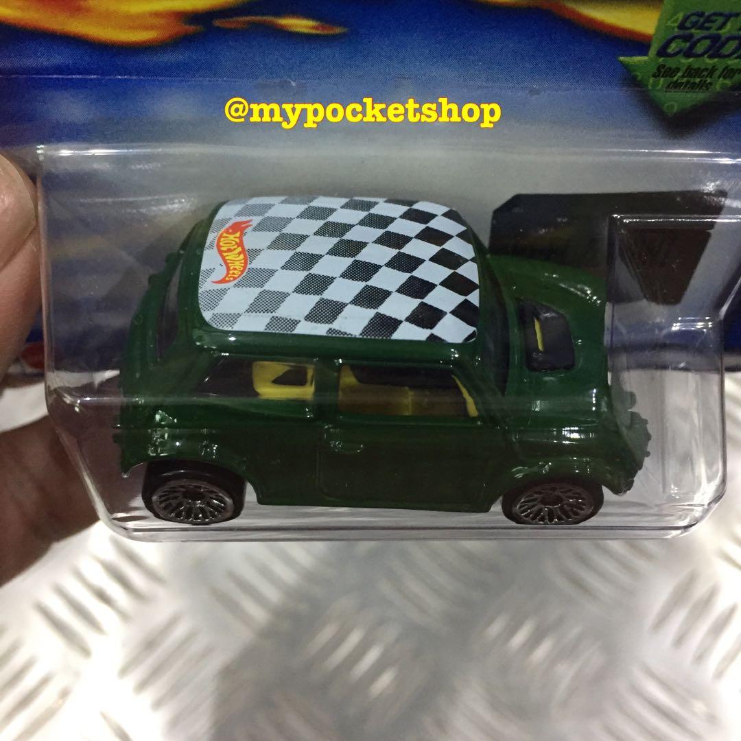 Hot Wheels MINI COOPER - Dark Green Lace Wheels / 2002 Hotwheels Code ...