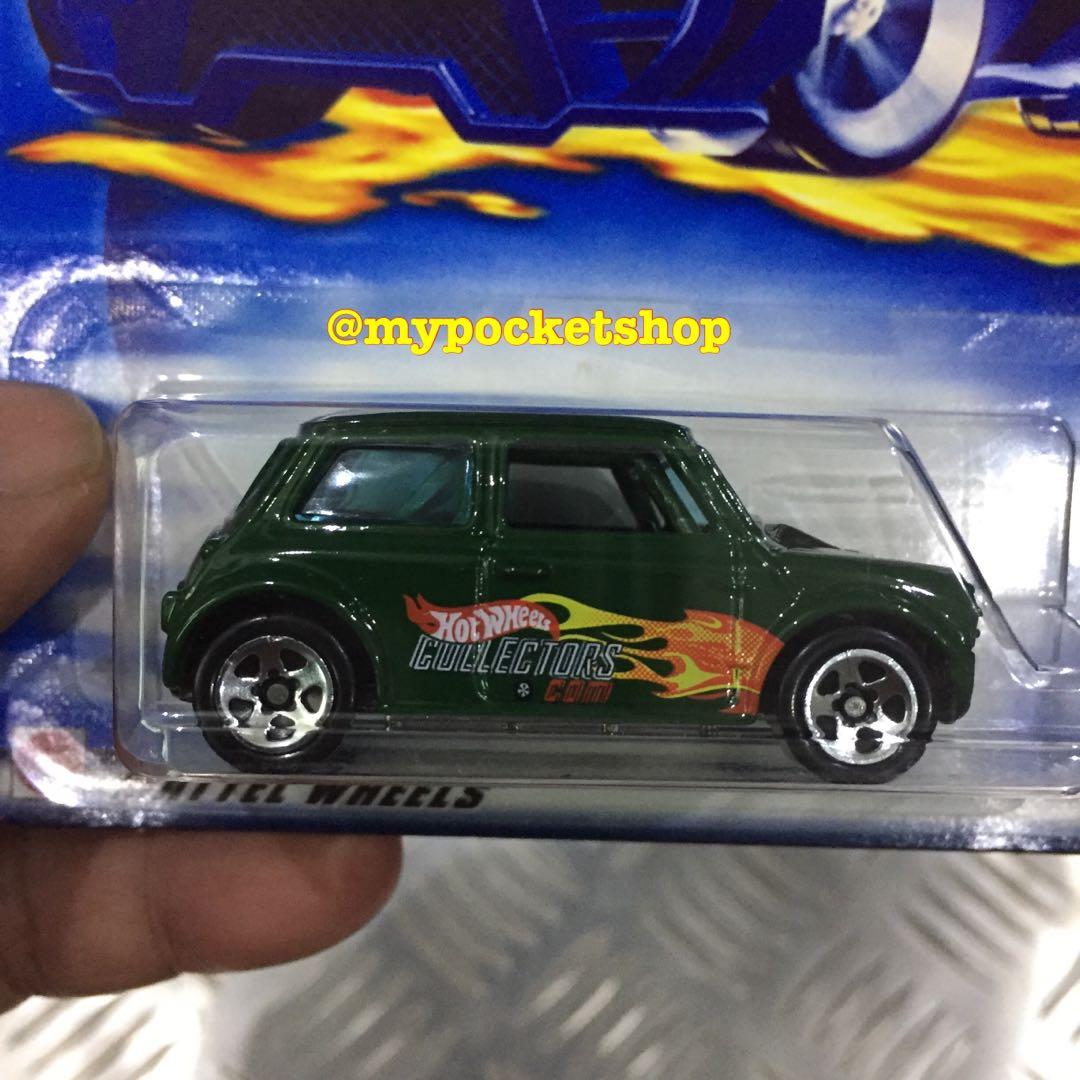 Hot Wheels MINI COOPER - Dark Green w. Hotwheels Collectors Tampo ...