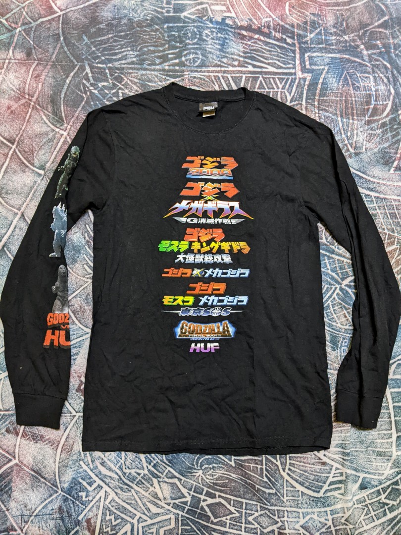 Huf X Godzilla long sleeve t-shirt, Men 